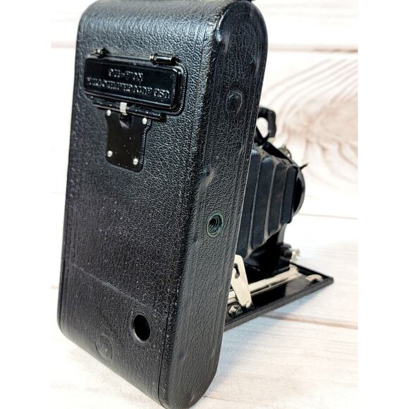 EASTMAN KODAK No. 1A Autographic Folding Bellows Antique Film Camera W/ Case - Picture 10 of 16